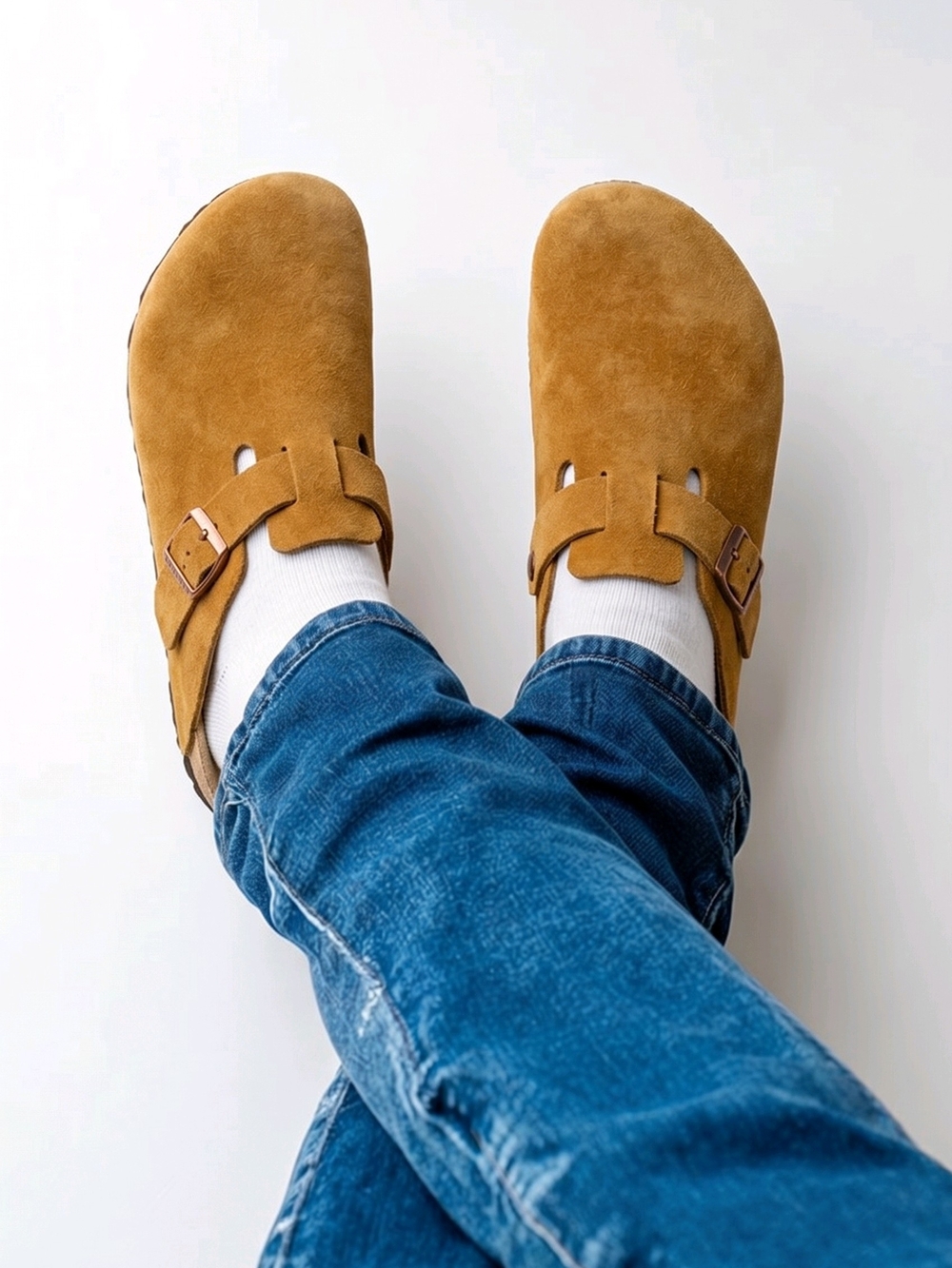 Highly Coveted Birkenstock Boston Suede Clogs. Size 10.